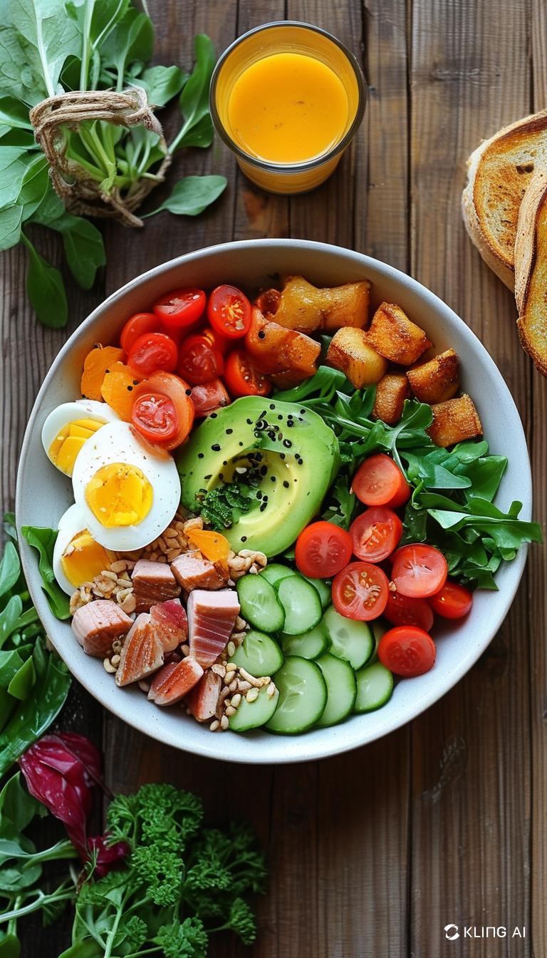 Lunch: Laxsallad